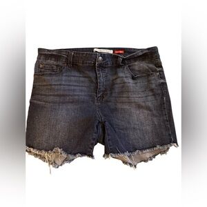 Celebrity Pink Frayed Mid- Rise Denim Shorts| Size: 16